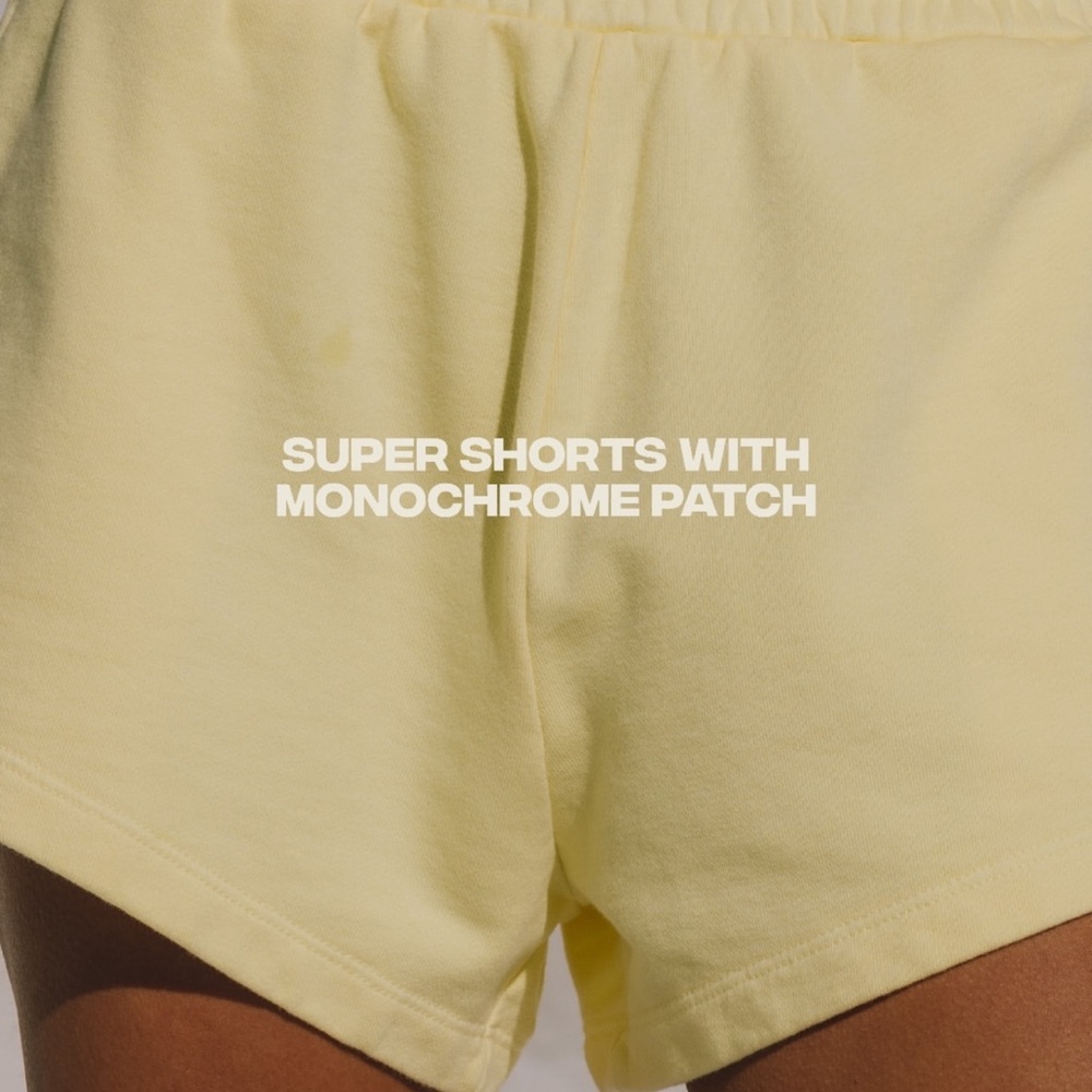 DAILY DRILLS Monochrome Yellow Super Shorts
